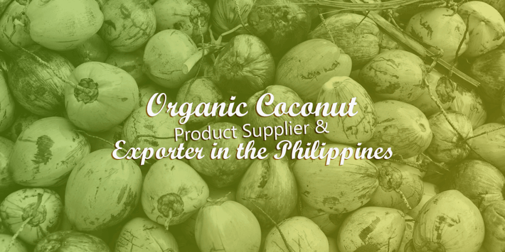 organic coconut product supplier and exporter in the Philippines