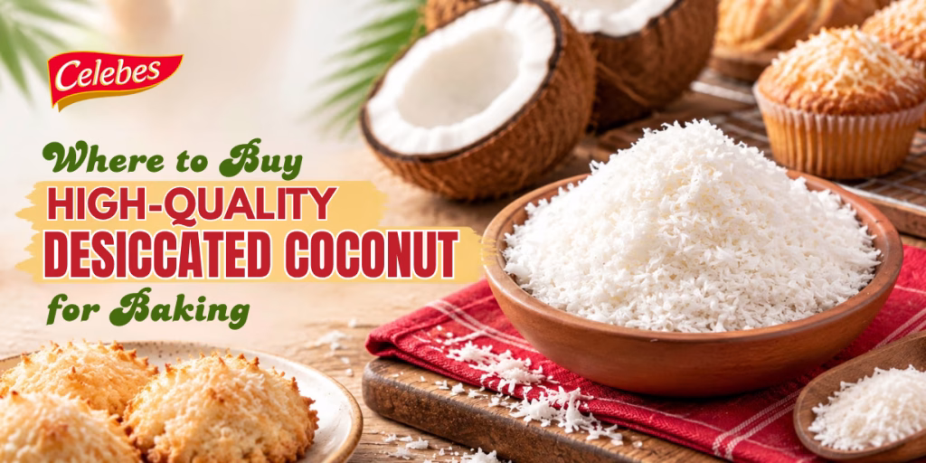 Desiccated coconut for baking